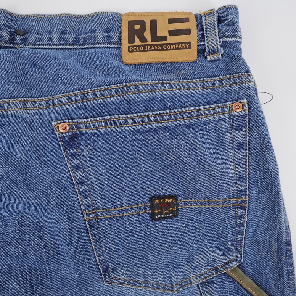 NEW Polo Jeans Co. Carpenter Denim Pants Blue Mens 36x34